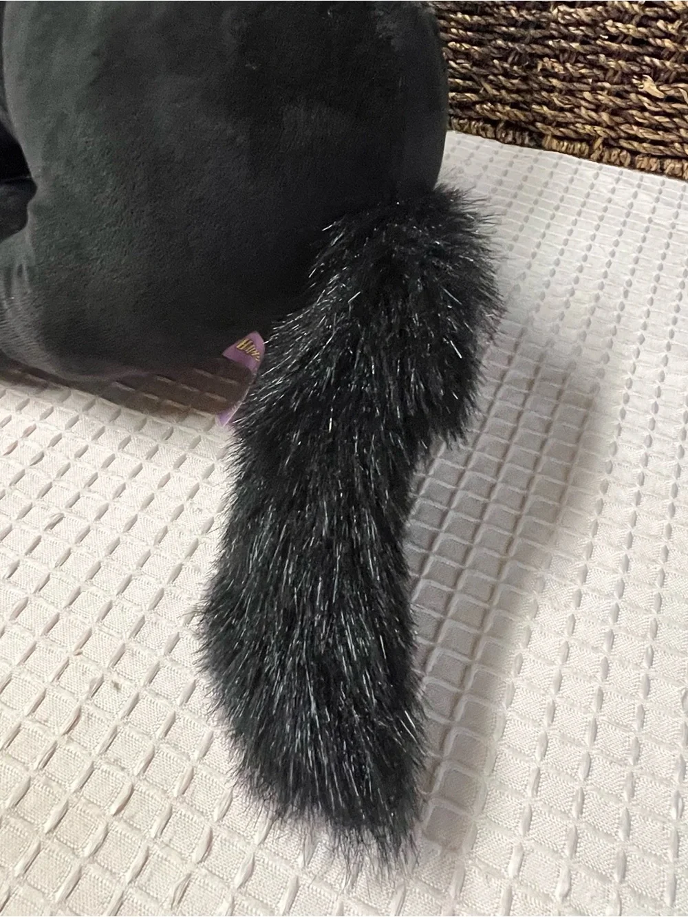 Vintage Commonwealth Happy Haunters Black Cat Halloween Plush Vampire Teeth